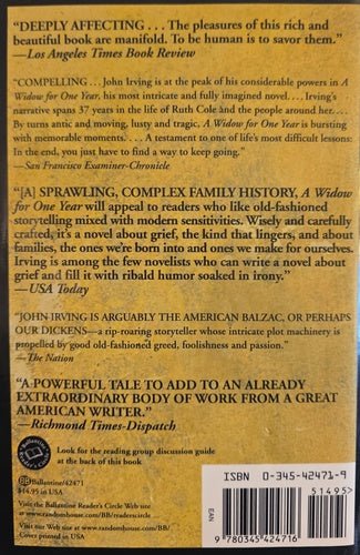 A Widow for One Year – rare, vintage, or collectible item from Deb’s Book Paradise