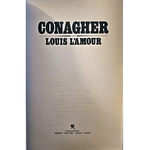Louis L'Amour Leatherette Collector's Edition: Conagher
