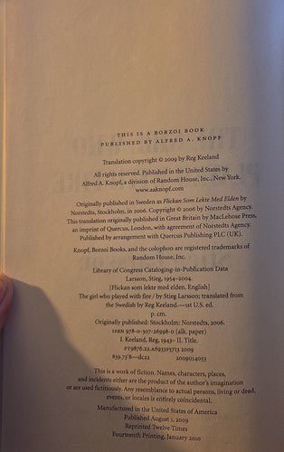 The Girl Who Played with Fire – rare, vintage, or collectible item from Deb’s Book Paradise