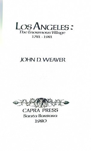 Los Angeles: The Enormous Village, 1781–1981 – rare, vintage, or collectible item from Deb’s Book Paradise