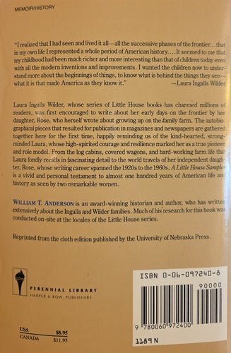Back cover of a book with text and a barcode