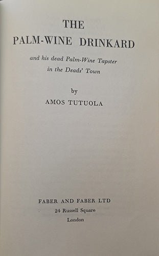 The Palm - Wine Drinkard – rare, vintage, or collectible item from Deb’s Book Paradise