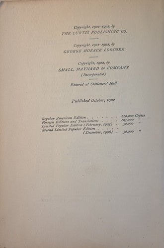 Letters from a Self Made Marchant to his Son – rare, vintage, or collectible item from Deb’s Book Paradise