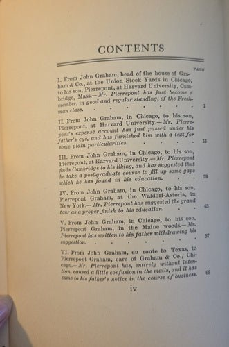 Letters from a Self Made Marchant to his Son – rare, vintage, or collectible item from Deb’s Book Paradise