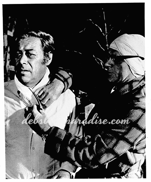 Richard Burton and Rex Harrison in Staircase movie still – rare and collectible book from Deb’s Rare Books