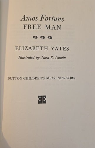 Amos Fortune, Free Man – rare, vintage, or collectible item from Deb’s Book Paradise