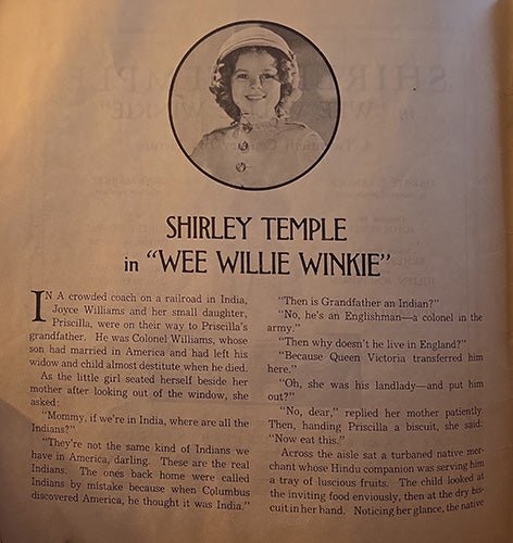 Shirley Temple in Wee Willie Winkie — Vintage 1937 Film Tie - In (Softcover) – rare, vintage, or collectible item from Deb’s Book Paradise