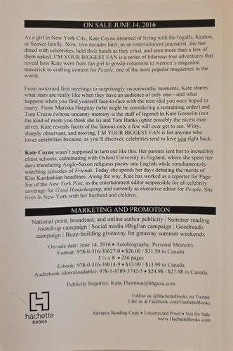 Promotional text for a book release by Hachette Books on a white background