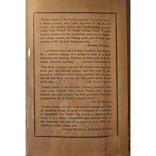 The Sterile Cuckoo – rare and collectible book from Deb’s Rare Books