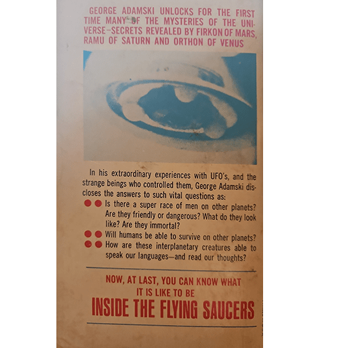 Inside the Flying Saucers – rare and collectible book from Deb’s Rare Books