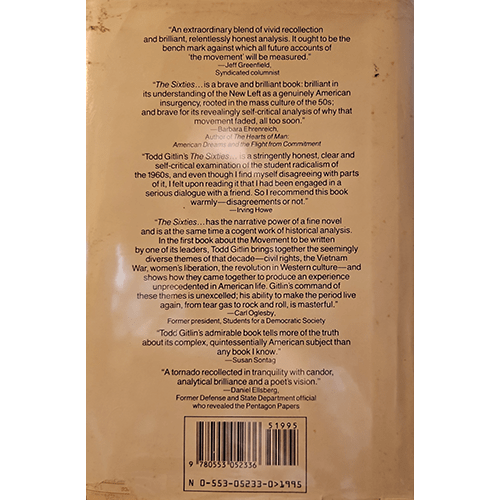 The Sixties: Years of Hope, Days of Rage – rare and collectible book from Deb’s Rare Books