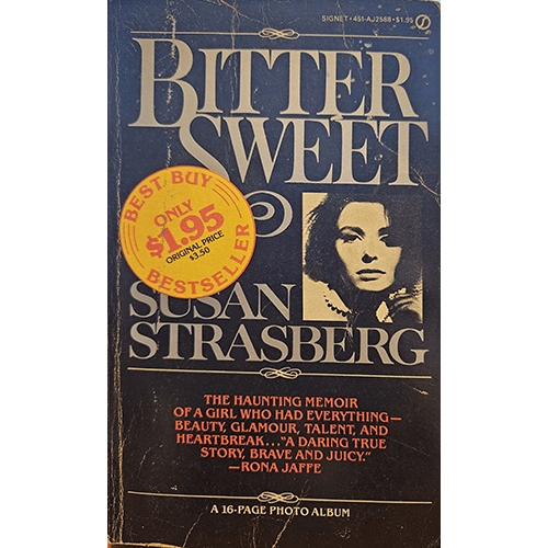 Bitter Sweet: Susan Strasberg – rare and collectible book from Deb’s Rare Books