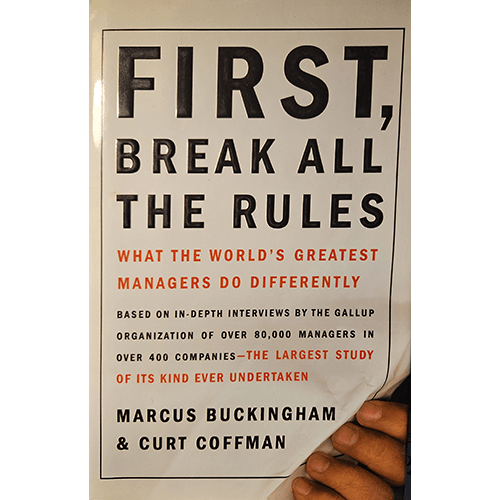 First, Break all the rules – rare and collectible book from Deb’s Rare Books