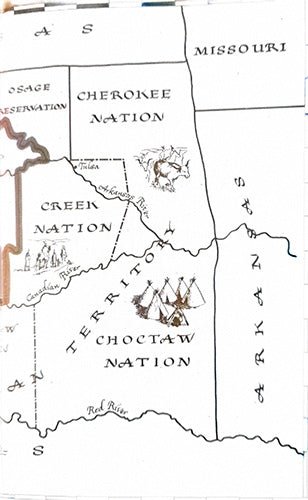 Frontispiece illustration from The Cherokee Strip: A Tale of an Oklahoma Boyhood