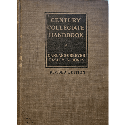 Century Collegiate Handbook – rare and collectible book from Deb’s Rare Books