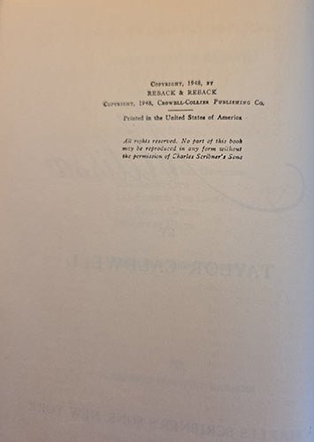 Copyright notice on a beige background