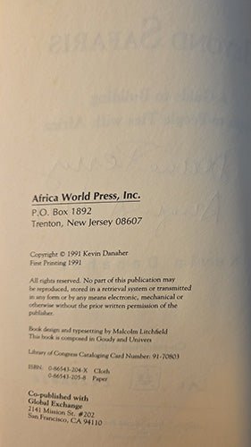 Beyond Safaris: A Guide to Building People-to-People Ties with Africa – rare, vintage, or collectible item from Deb’s Book Paradise