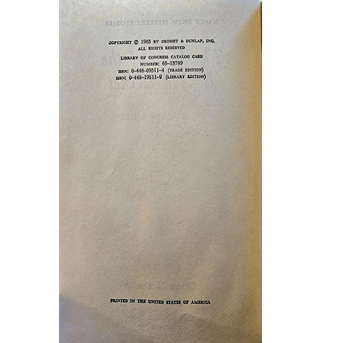 The Clue of The Broken Locket – rare and collectible book from Deb’s Rare Books