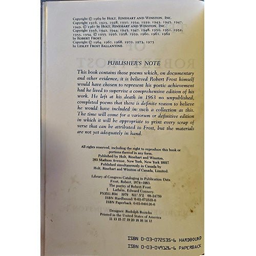 The Poetry of Robert Frost – rare, vintage, or collectible item from Deb’s Book Paradise