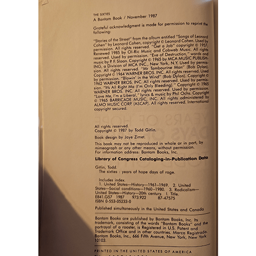 copyright and publication information on a green background