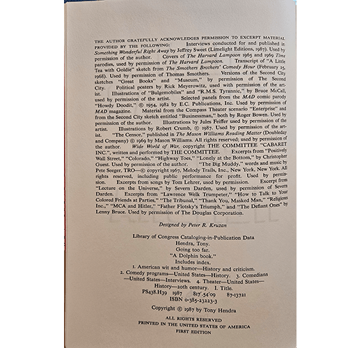 Going Too Far – rare and collectible book from Deb’s Rare Books