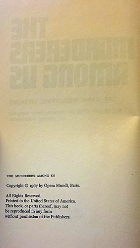 The Murderers Among Us – rare, vintage, or collectible item from Deb’s Book Paradise