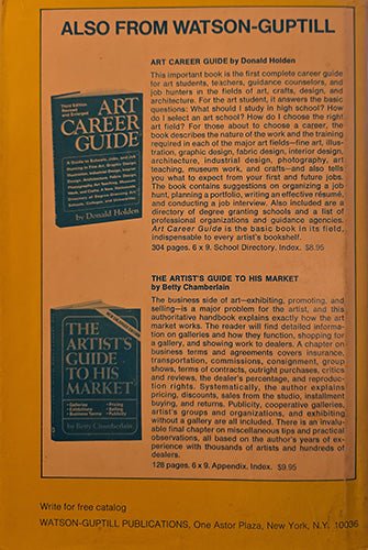 Back cover of How to Start Your Own Craft Business dust jacket