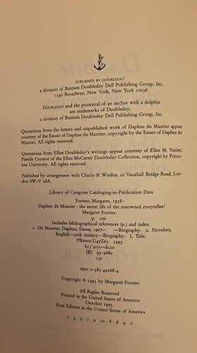 Daphne du Maurier: The Secret Life of the Renowned Storyteller – rare, vintage, or collectible item from Deb’s Book Paradise