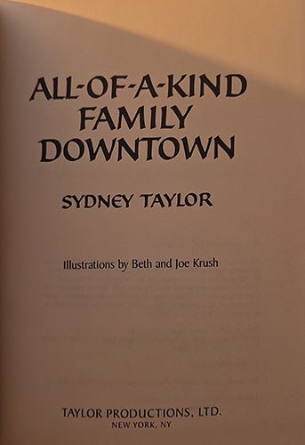 The All - of - a - Kind Family Series (4 Volumes) — Sydney Taylor | Like New Vintage Set – rare, vintage, or collectible item from Deb’s Book Paradise