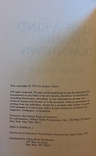 The All - of - a - Kind Family Series (4 Volumes) — Sydney Taylor | Like New Vintage Set – rare, vintage, or collectible item from Deb’s Book Paradise