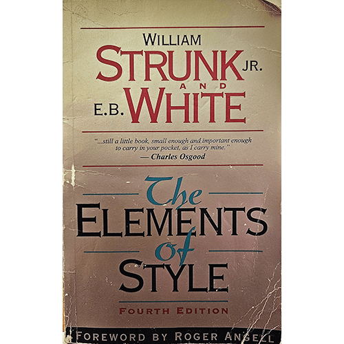 Elements of Style Fourth Edition – rare and collectible book from Deb’s Rare Books