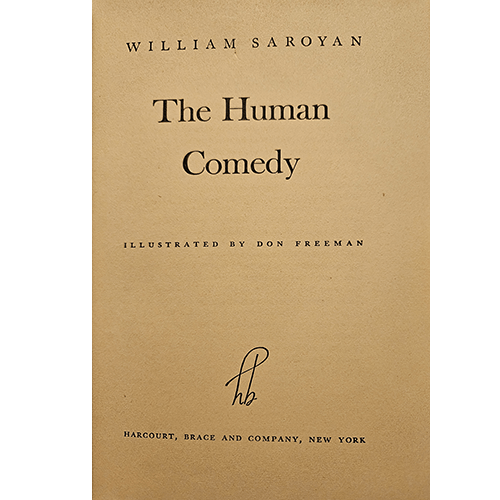 The Human Comedy – rare and collectible book from Deb’s Rare Books