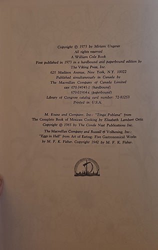 Good Cheap Food — Miriam Ungerer (1973 Viking Press, First Edition) – rare, vintage, or collectible item from Deb’s Book Paradise