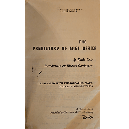 The Prehistory of East Africa – rare and collectible book from Deb’s Rare Books
