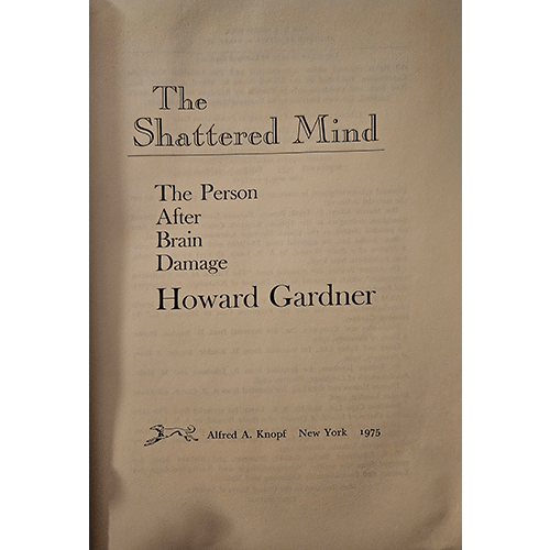 The Shattered Mind – rare and collectible book from Deb’s Rare Books