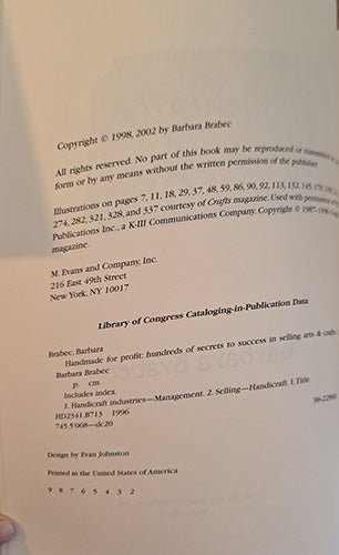 Page from a book with copyright information and text.