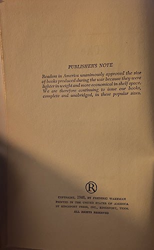 Frederic Wakeman’s 1946 bestseller The Hucksters, – rare, vintage, or collectible item from Deb’s Book Paradise