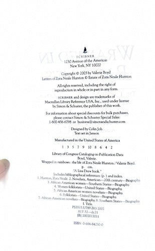 Wrapped in Rainbows: The Life of Zora Neale Hurston – rare, vintage, or collectible item from Deb’s Book Paradise