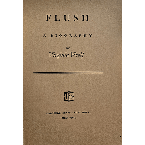 Flush: A Biography by Virginia woolf – rare and collectible book from Deb’s Rare Books