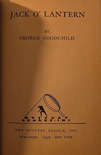 Jack O’ Lantern by George Goodchild – rare, vintage, or collectible item from Deb’s Book Paradise