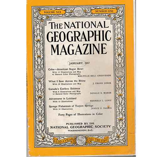 The National Geographic Magazine - 1947 Four Issues – rare and collectible book from Deb’s Rare Books