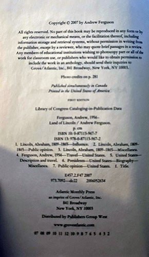 Land of Lincoln – rare, vintage, or collectible item from Deb’s Book Paradise