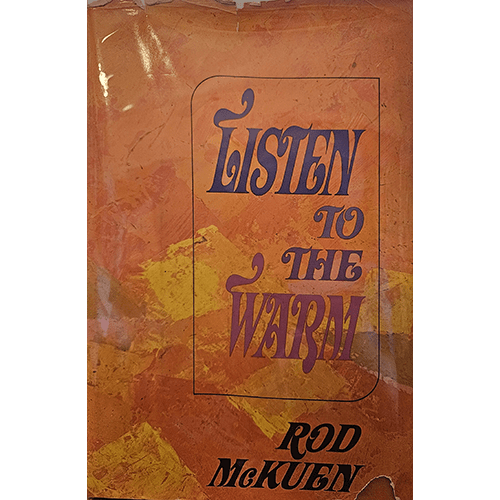 Listen to the Warm: Rod McKuen – rare and collectible book from Deb’s Rare Books