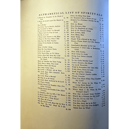 The Book of American Negro Spirituals – rare and collectible book from Deb’s Rare Books