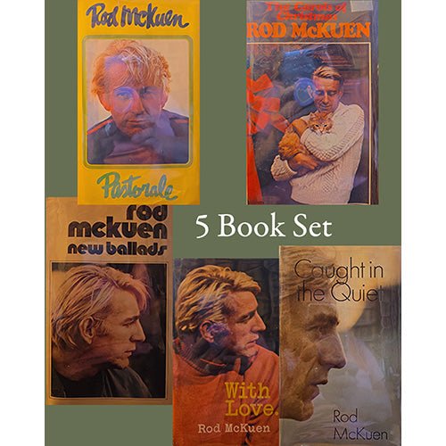 Rod McKuen: Complete Stanyan Poetry Collection (Set of 5) – rare, vintage, or collectible item from Deb’s Book Paradise