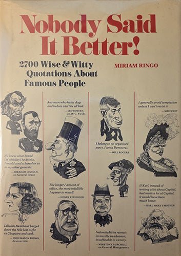 Nobody Said It Better! – rare, vintage, or collectible item from Deb’s Book Paradise