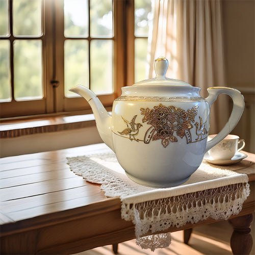 Vintage Noritake Morimura “M” Gilded Teapot – rare, vintage, or collectible item from Deb’s Book Paradise