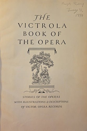 The Victrola Book of the Opera (1939, ) – rare, vintage, or collectible item from Deb’s Book Paradise