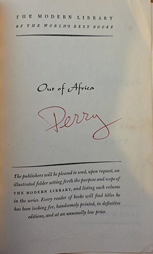 Out of Africa – rare, vintage, or collectible item from Deb’s Book Paradise