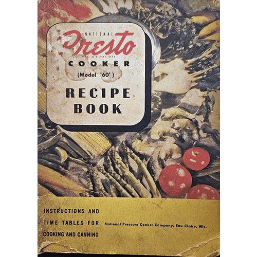 Presto Cooker Recipe Book – rare and collectible book from Deb’s Rare Books